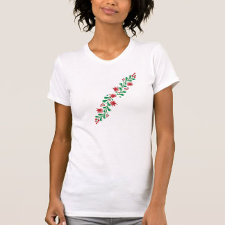 Camiseta motivos húngaros da flor