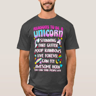 Camiseta Motivos Para Ser Unicórnio
