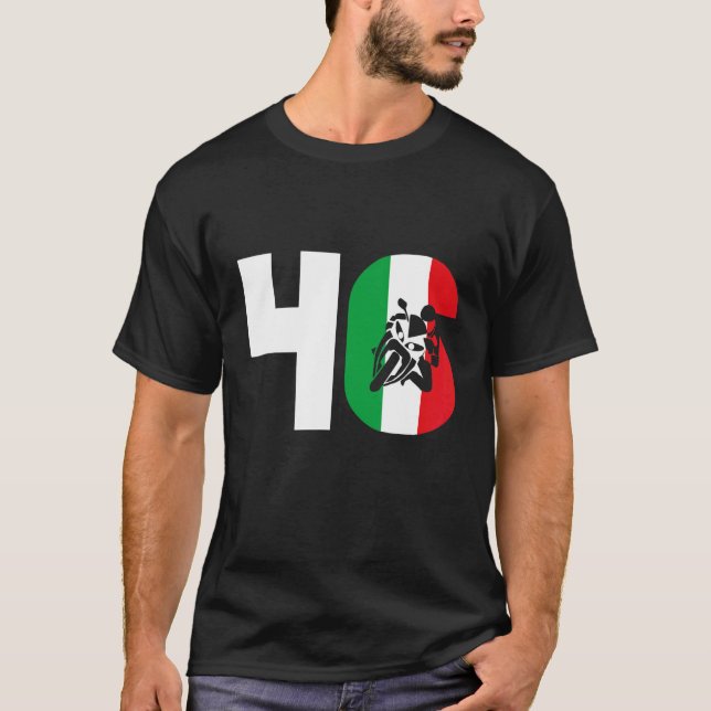 Camiseta Moto 46 motociclista Biker (Frente)