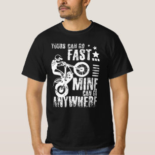 Camiseta Moto, bicicleta de ensaio
