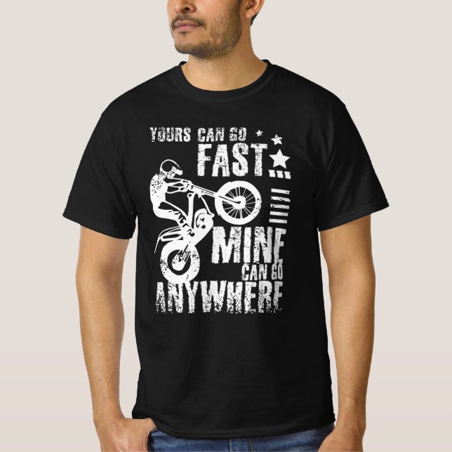 Camiseta Moto, bicicleta de ensaio (Frente)