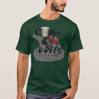 Camiseta Moto Cafe Racer, Café E Curvas, Minhas Necessidade