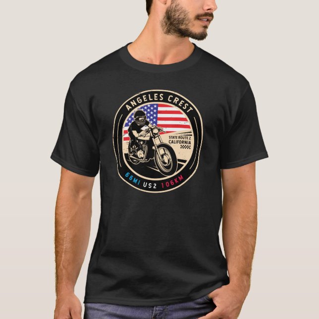Camiseta Moto California Crest Highway (Frente)