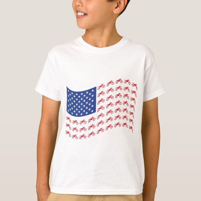 Camiseta mOTO-cROSS-fLAG-wAVE (Frente)