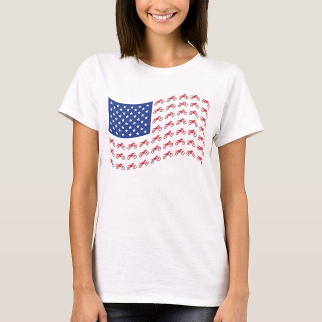 Camiseta mOTO-cROSS-fLAG-wAVE (Frente)