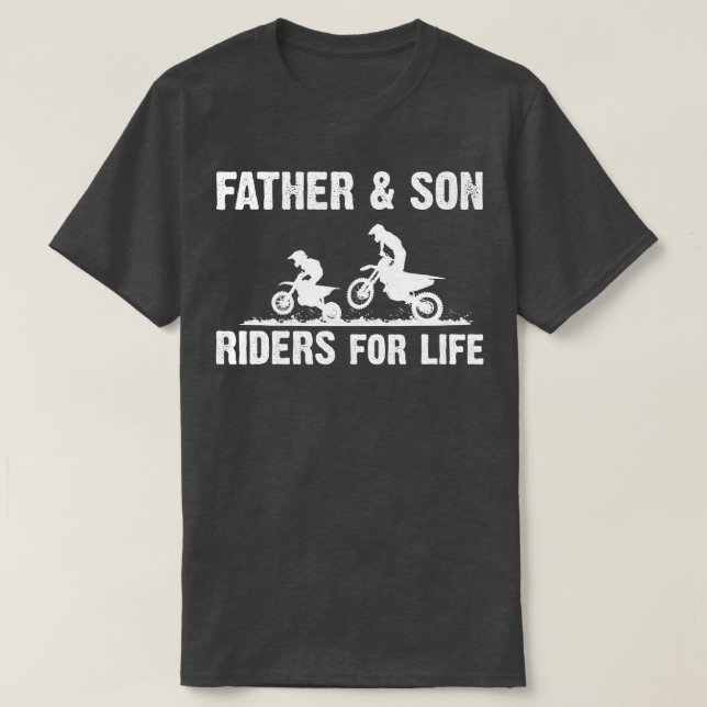 Camiseta Moto Cross Padre and Son Dirt Biota M (Frente do Design)