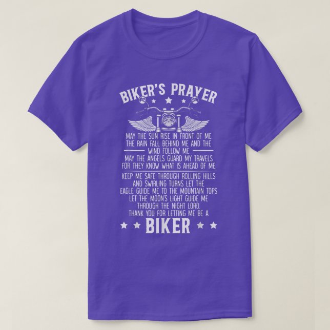 Camiseta Moto de bicicleta de motocicleta cristã de Biker (Frente do Design)