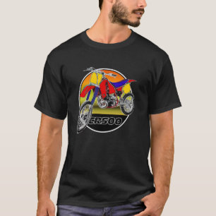 Camiseta Moto de Cross Motocicleta Retro Vintage CR 50