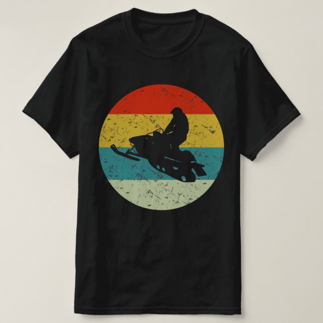 Camiseta moto de neve (Frente do Design)