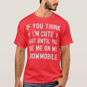 Camiseta moto de neve giro e moto de neve engraçado
