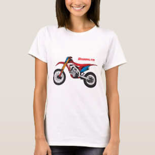 Camiseta Moto de terra vermelha