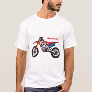 Camiseta Moto de terra vermelha
