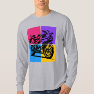 Camiseta Moto Esportiva Pop Art