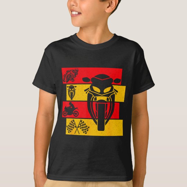 Camiseta Moto Gp Motorcycle Gp Racing Motorcycles Biker Boy (Frente)