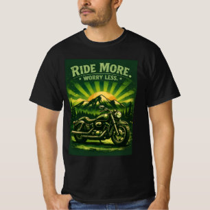 Camiseta Moto Pôr do Sol 'Passeie Mais Preocupe Me