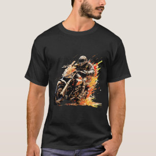 Camiseta Moto Racing Fast Speed Competition Abstrato