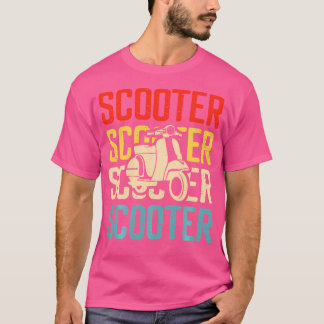 Camiseta Moto Scooter Divertido Para Motocicleta