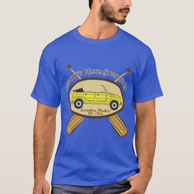 Camiseta Moto Surf retrô (Frente)