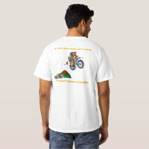 Camiseta Moto x T-shirt, se as tuas juntas não são brancas.