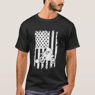 Camiseta Motoball Motocross EUA Flag América USA Moto Ball