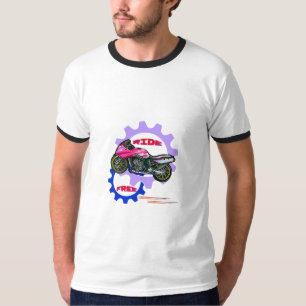 Camiseta Motobicicleta segura e livre