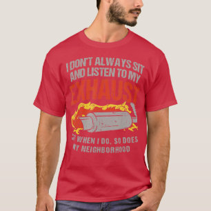 Camiseta Motobike Exhaust Bike Cote Biker Funny Mo