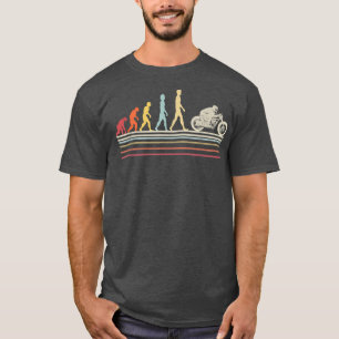 Camiseta Motocicleta Biker Vintage Style Evolução Humana