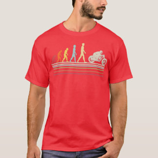 Camiseta Motocicleta Biker Vintage Style Human Evolution Be