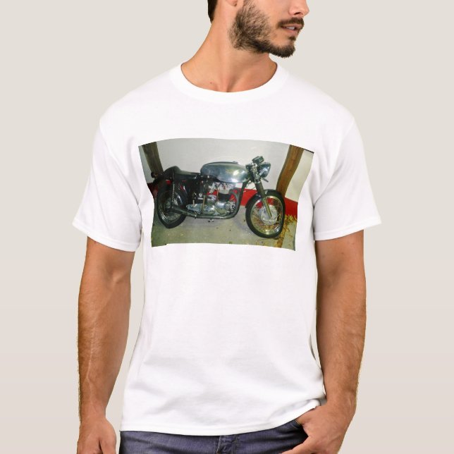 Camiseta Motocicleta Britânica Triton. (Frente)
