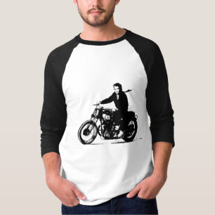 Camiseta Motocicleta clássica simples do vintage