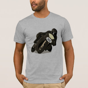 Camiseta Motocicleta com Placa de Identificação Personalizá
