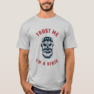 Camiseta Motocicleta Confie em mim, sou um motociclista