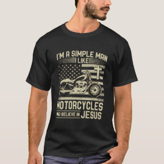 Camiseta Motocicleta Cristã E Jesus Faith Christian Bik