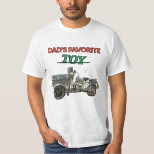 Camiseta Motocicleta de brinquedo favorita do pai engraçado