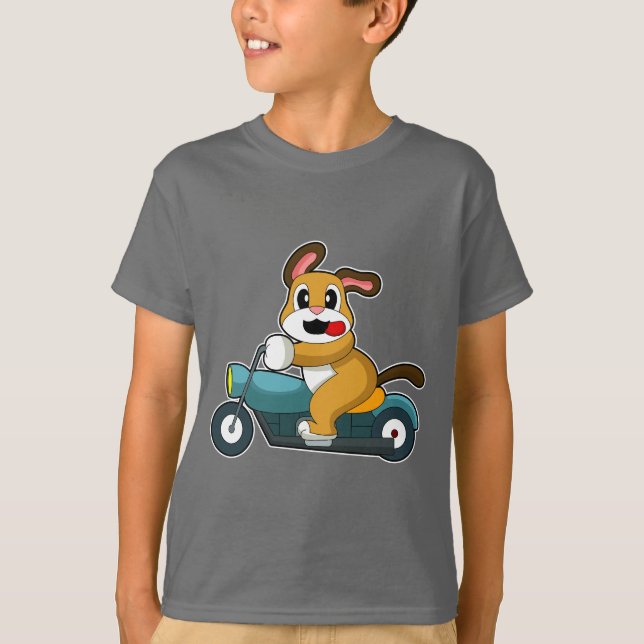 Camiseta Motocicleta de cães (Frente)