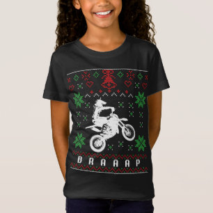 Camiseta Motocicleta de camisola de camisola de Natal feia