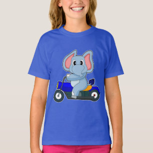 Camiseta Motocicleta de elefante