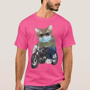 Camiseta Motocicleta de guincho com máscara