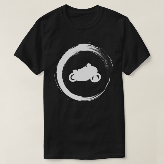Camiseta motocicleta de motocicleta que anda pelas ruas sem (Frente do Design)
