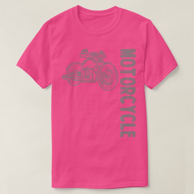 Camiseta Motocicleta desportiva Longa Folga (Frente do Design)