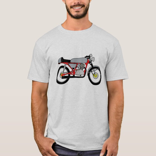 Camiseta Motocicleta do piloto do café (Frente)