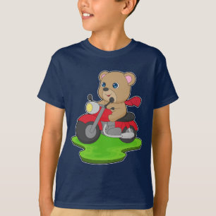 Camiseta Motocicleta do urso