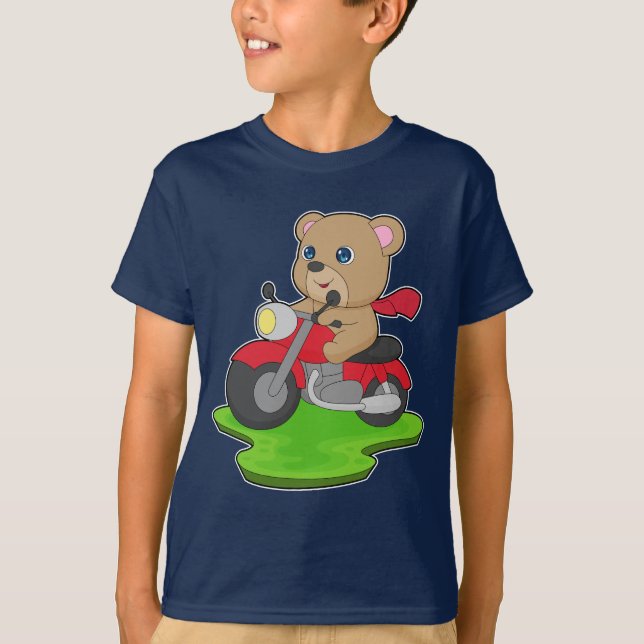Camiseta Motocicleta do urso (Frente)