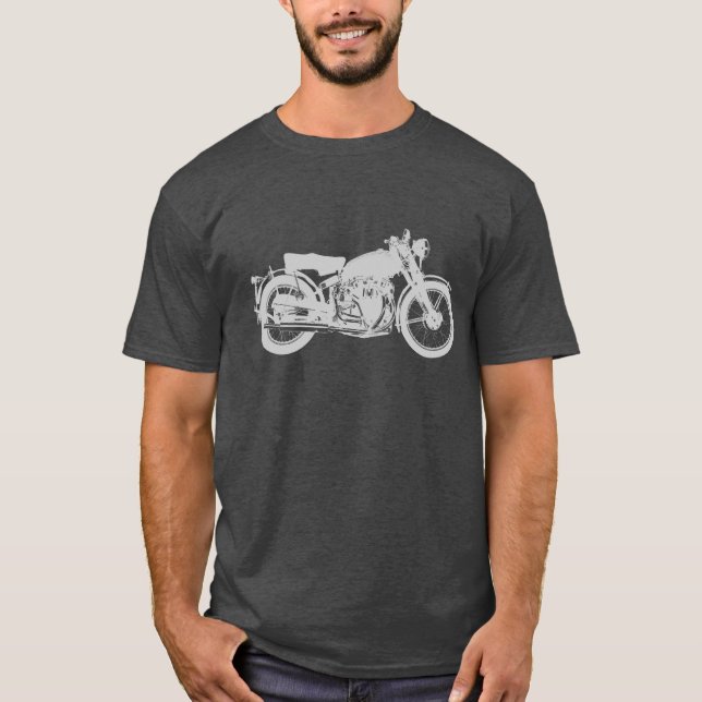Camiseta Motocicleta do vintage (Frente)
