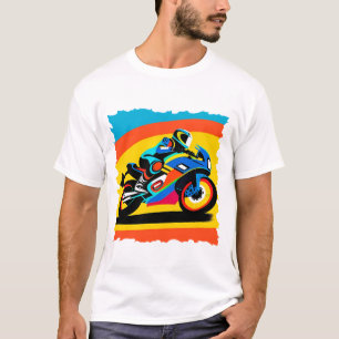 Camiseta Motocicleta em alta velocidade