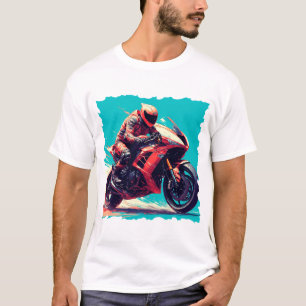 Camiseta Motocicleta em alta velocidade