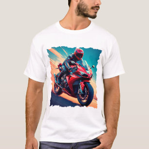 Camiseta Motocicleta em alta velocidade