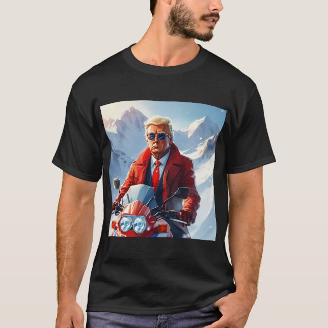 Camiseta Motocicleta em marcha no inverno MAGA de Natal (Frente)