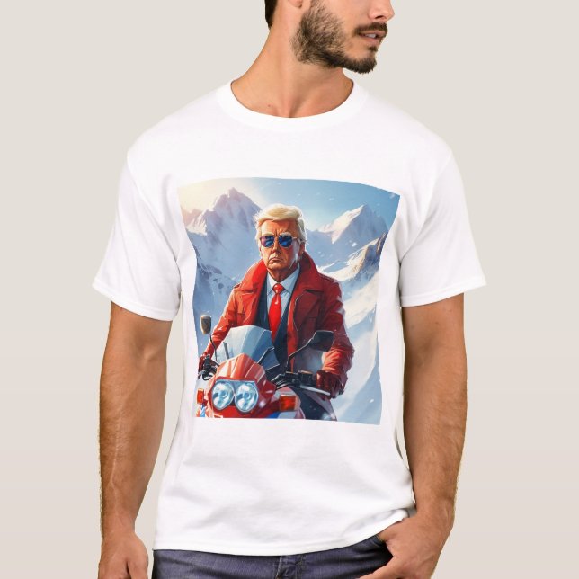 Camiseta Motocicleta em marcha no inverno MAGA de Natal (Frente)