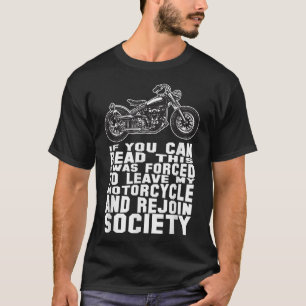 Camiseta Motocicleta Engraçada Para Homens Dirigindo Biker
